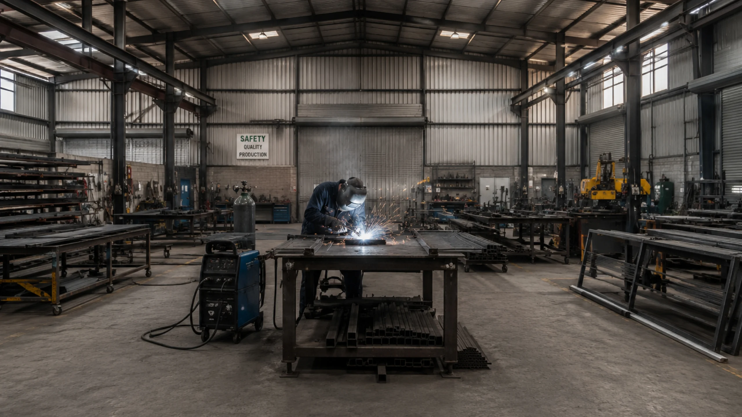 Man Welding